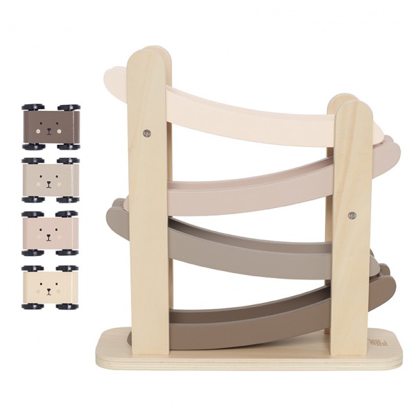 Drewniana zjeżdżalnia dla aut naturalna Jabadabadu