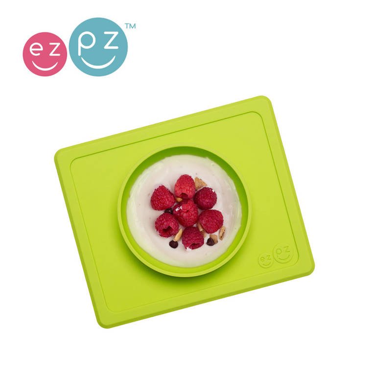 EZPZ Miseczka z Podkładką 2w1 Mini Bowl Zielona