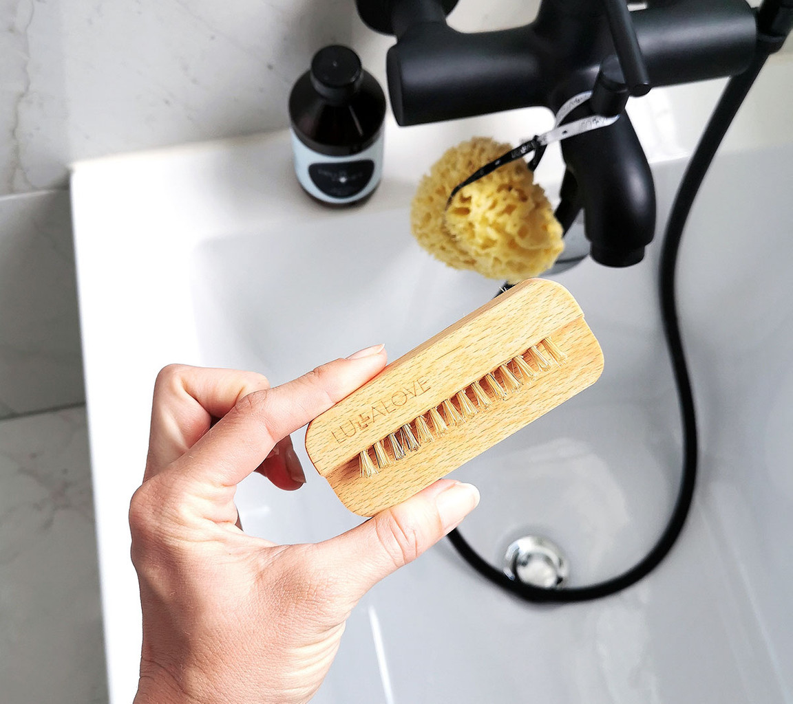 Lullalove Szczoteczka do paznokci naturalna dla dzieci i dorosłych