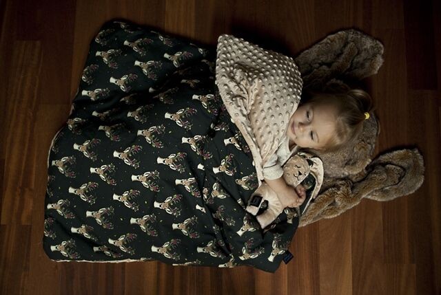 La Millou Kocyk niemowlaka Oh my deer Latte 0+