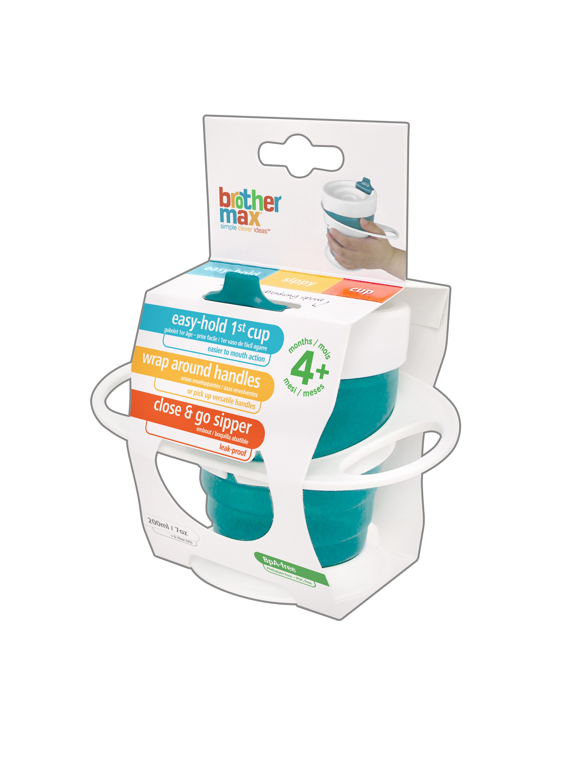 Brother Max Kubek Close & Go Niebieski 6m+