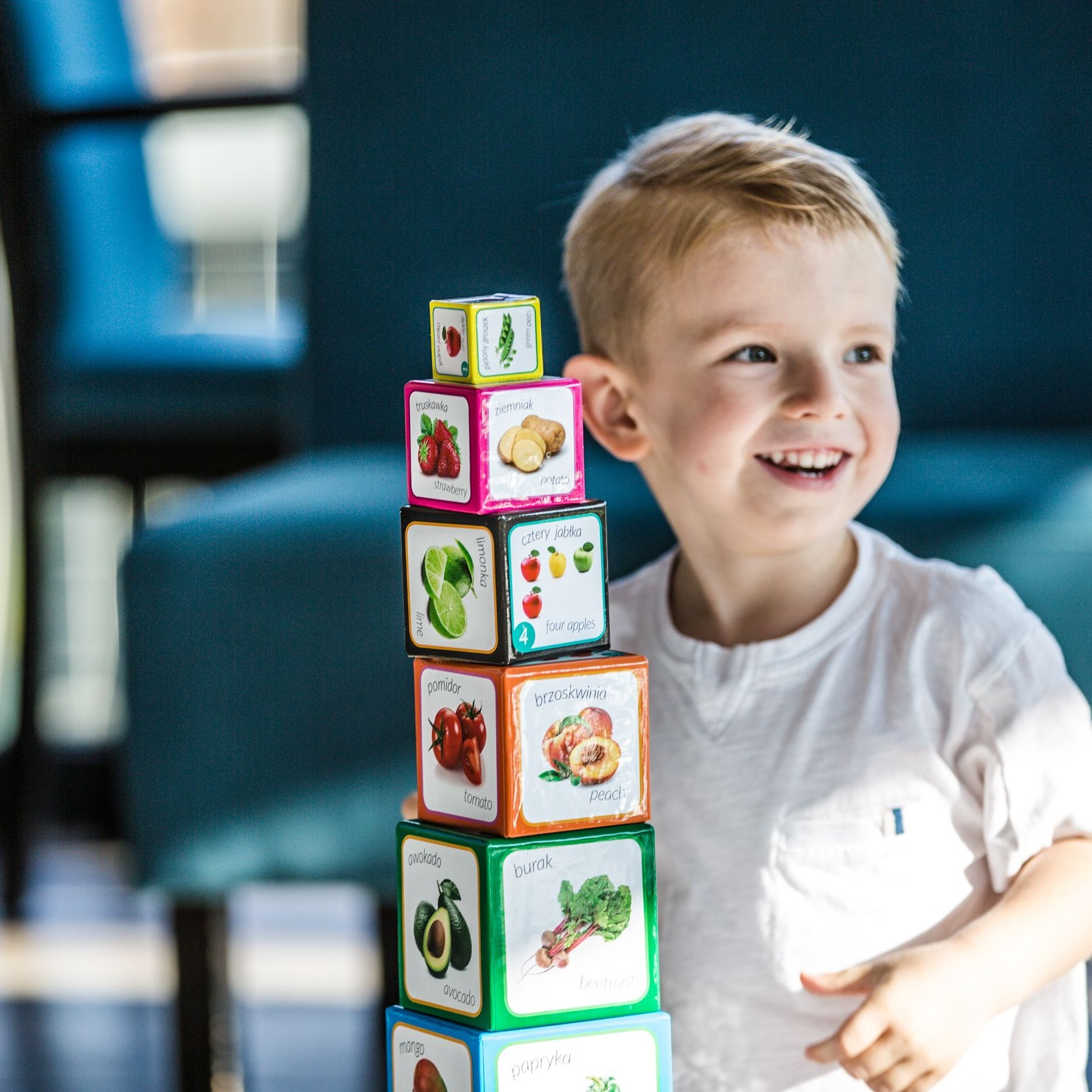 Piramida Zabaw Owoce i Warzywa 12el 1+