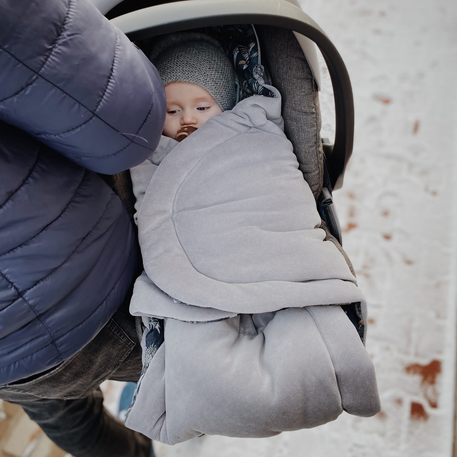 Sleepee Otulacz do fotelika Royal Baby Ocean mint 0+