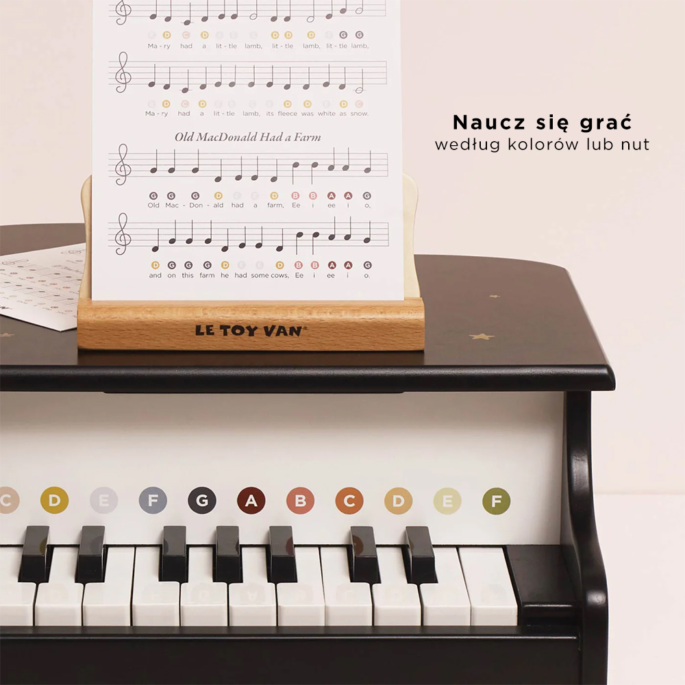 Le Toy Van – Drewniany fortepian edukacyjny dla dzieci 3+ FSC®