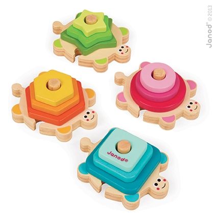 Janod Układanka Żółw Edukacyjna 12el 1+