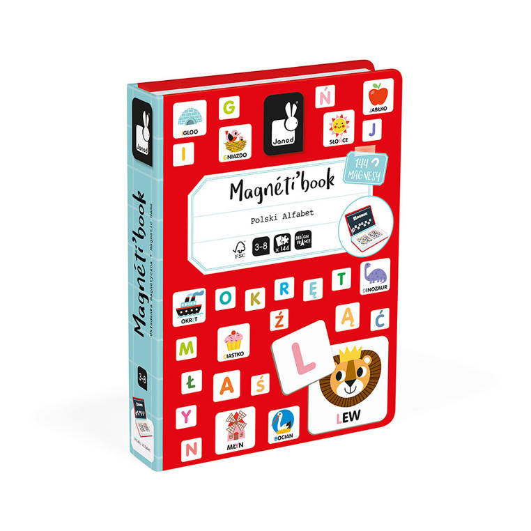Janod, Magnetyczna układanka Polski Alfabet Magnetibook