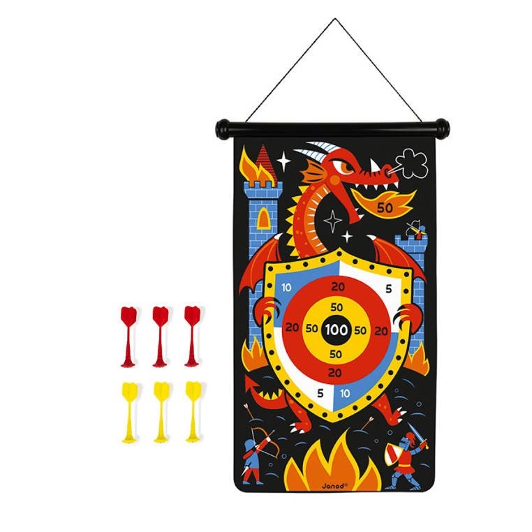 Janod Magnetyczna gra w rzutki Smoki 3+