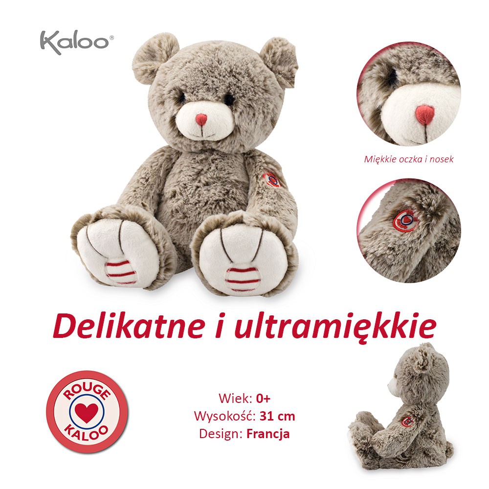 Kaloo Miś piaskowy 31cm - kolekcja Rouge 0+