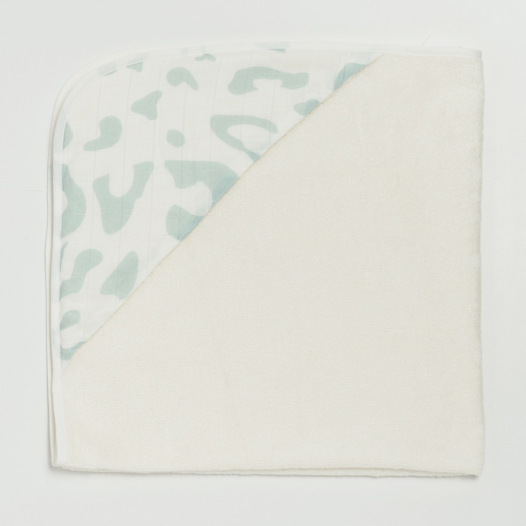 BimBla Bambusowy Ręcznik Niemowlęcy Leo Miętowy 75x75cm