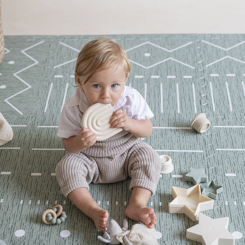 Mata piankowa puzzle duże Prettier Playmat zielona