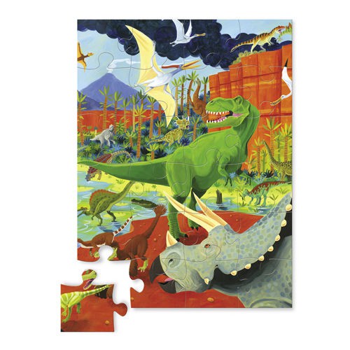 Crocodile Creek Puzzle 24 elementy Ziemia dinozaurów 3+