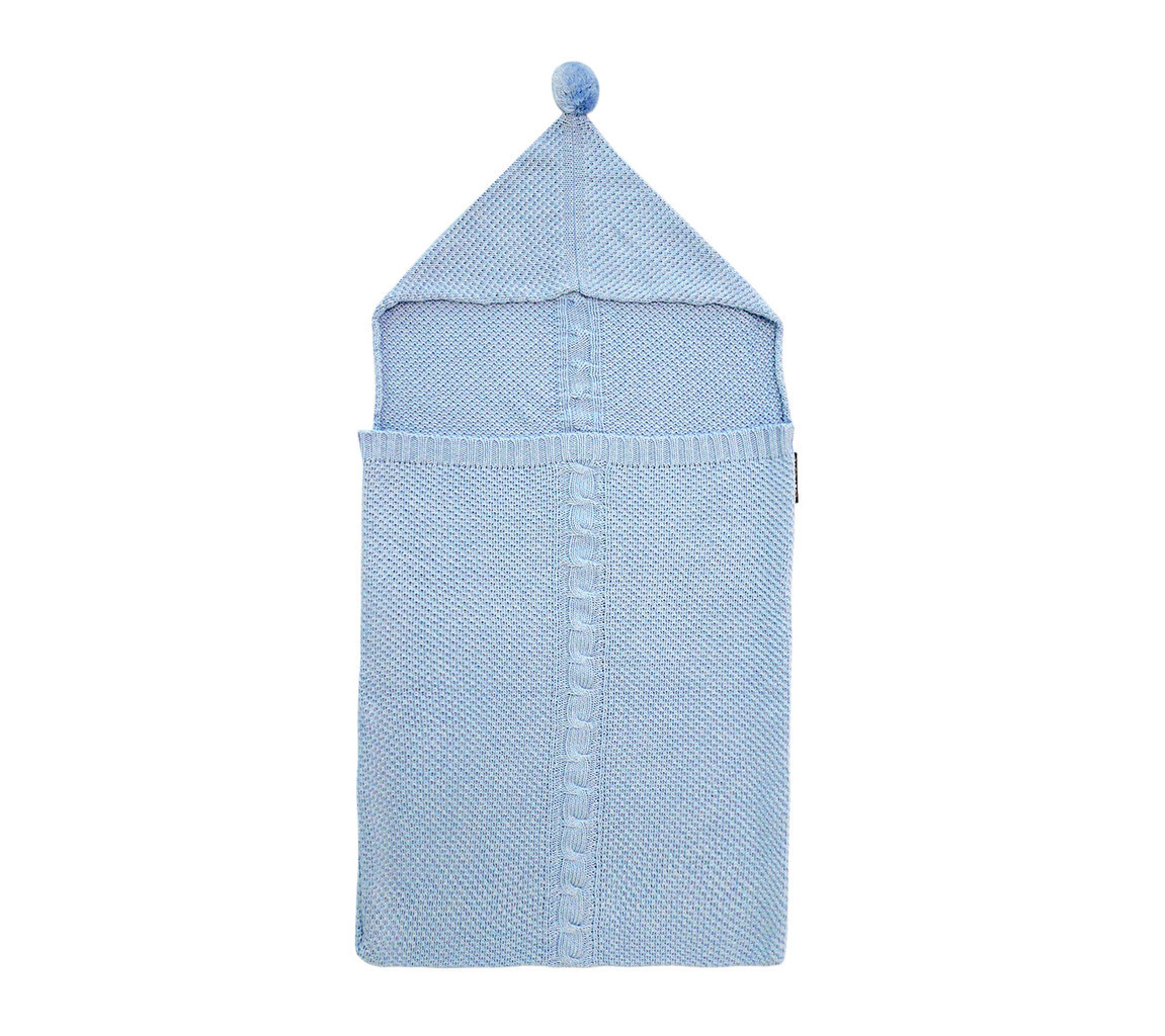 Lullalove Śpiworek-kocykowy błękitny Lullavorek 0-8 mies.