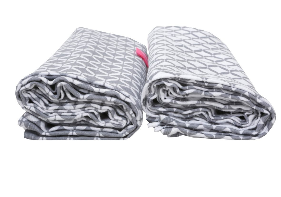 Motherhood Otulacze Flanelowe Premium 120x80 cm Szare 2 szt.