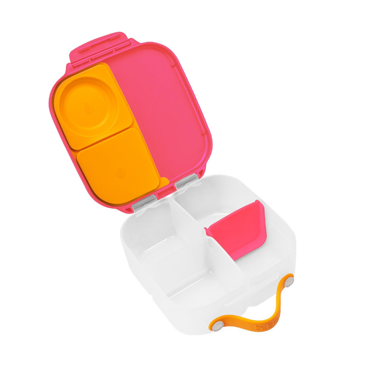 B.Box Zestaw Mini Lunchbox + Butelka Tritanowa ze słomką 450 ml, Strawberry Shake