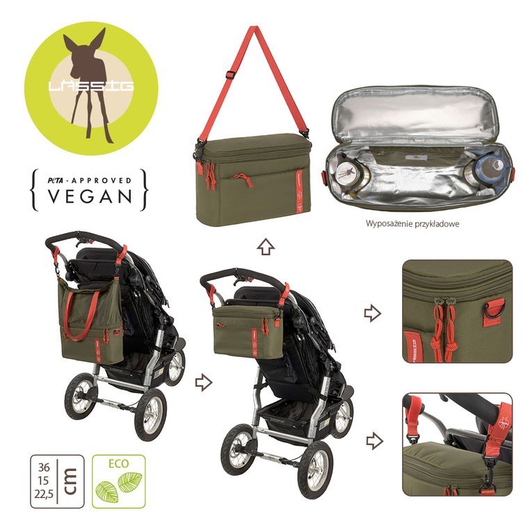 Lassig Torba Termiczna do Wózka 2w1 Olive 8L+