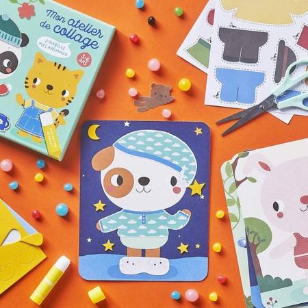 Auzou Zestaw Artystyczny do Projektowania Ubioru Zwierzątka 3+