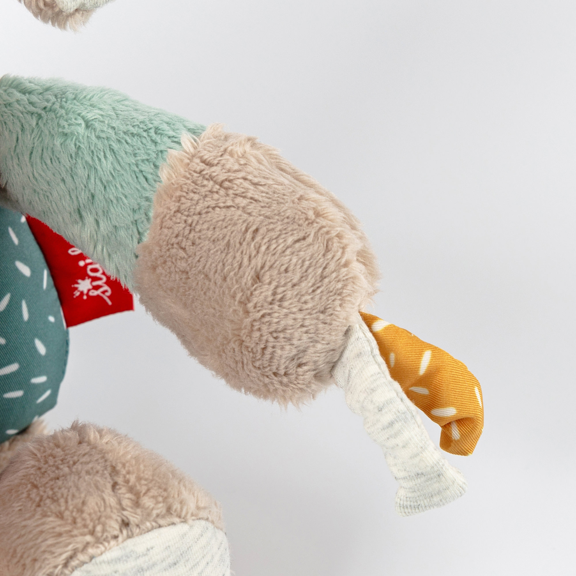 Zabawka rozwojowa Słonik z pozytywką 27 cm – szeleścik, grzechotka – sigikid