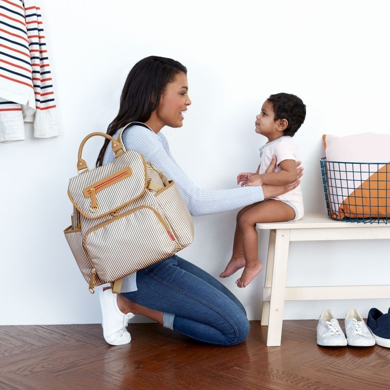 Skip Hop Plecak Grand Central French Stripe | Torba do wózka