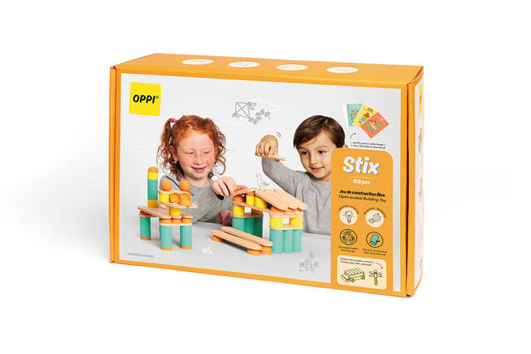 Oppi, Kreatywny Zestaw Konstrukcyjny Stix 108 el. 