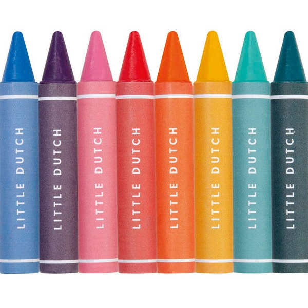 Little Dutch Kredki woskowe 8 sztuk 2+