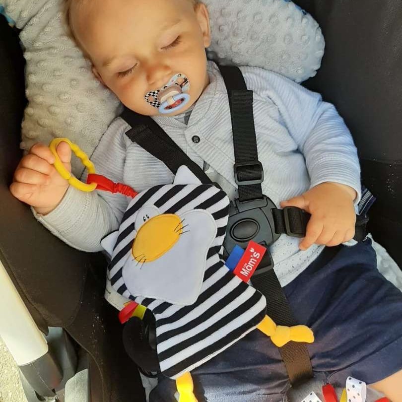 Mom's Care Kot Pasiak Sensoryczny Szeleścik 0+