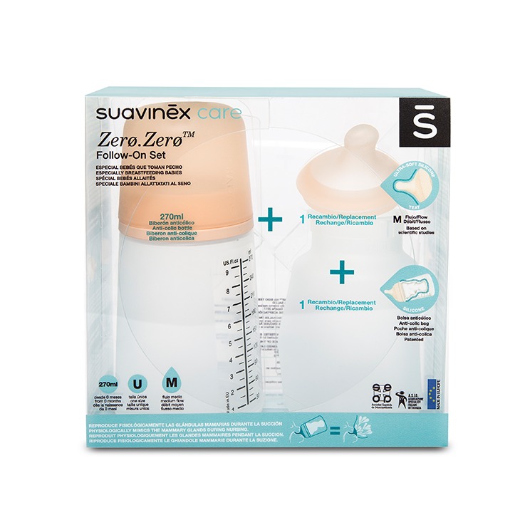 Suavinex Zestaw Startowy ZERO ZERO 270ml