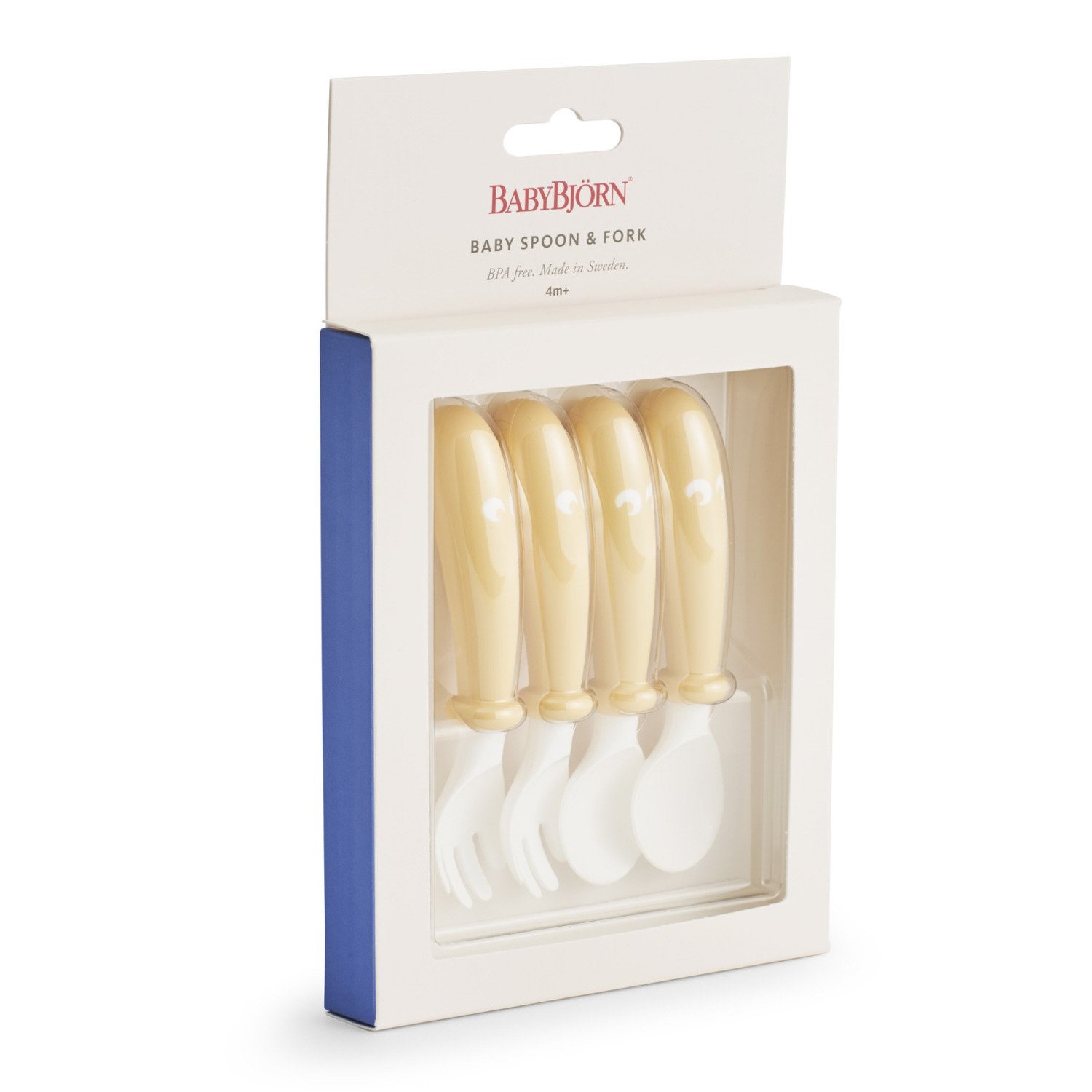 BABYBJORN sztućce 4szt. powder yellow