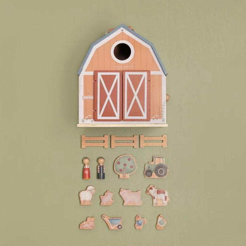 Little Dutch Domek Stodoła Little Farm z figurkami 2+