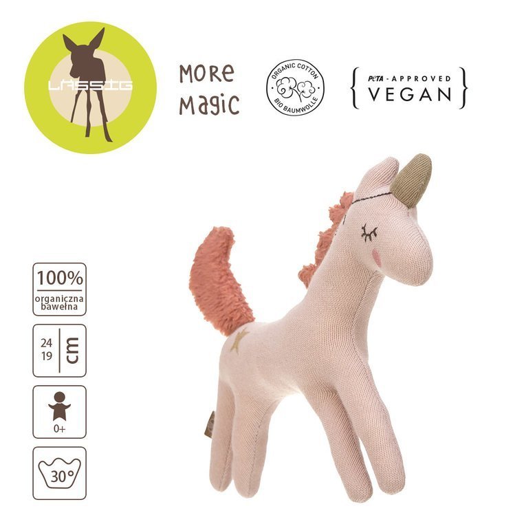 Lassig Przytulanka Jednorożec z Grzechotką 0+ | More Magic