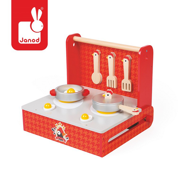 Janod Kuchnia składana French Cocotte z akcesoriami 3+ | Fabryka Wafelków