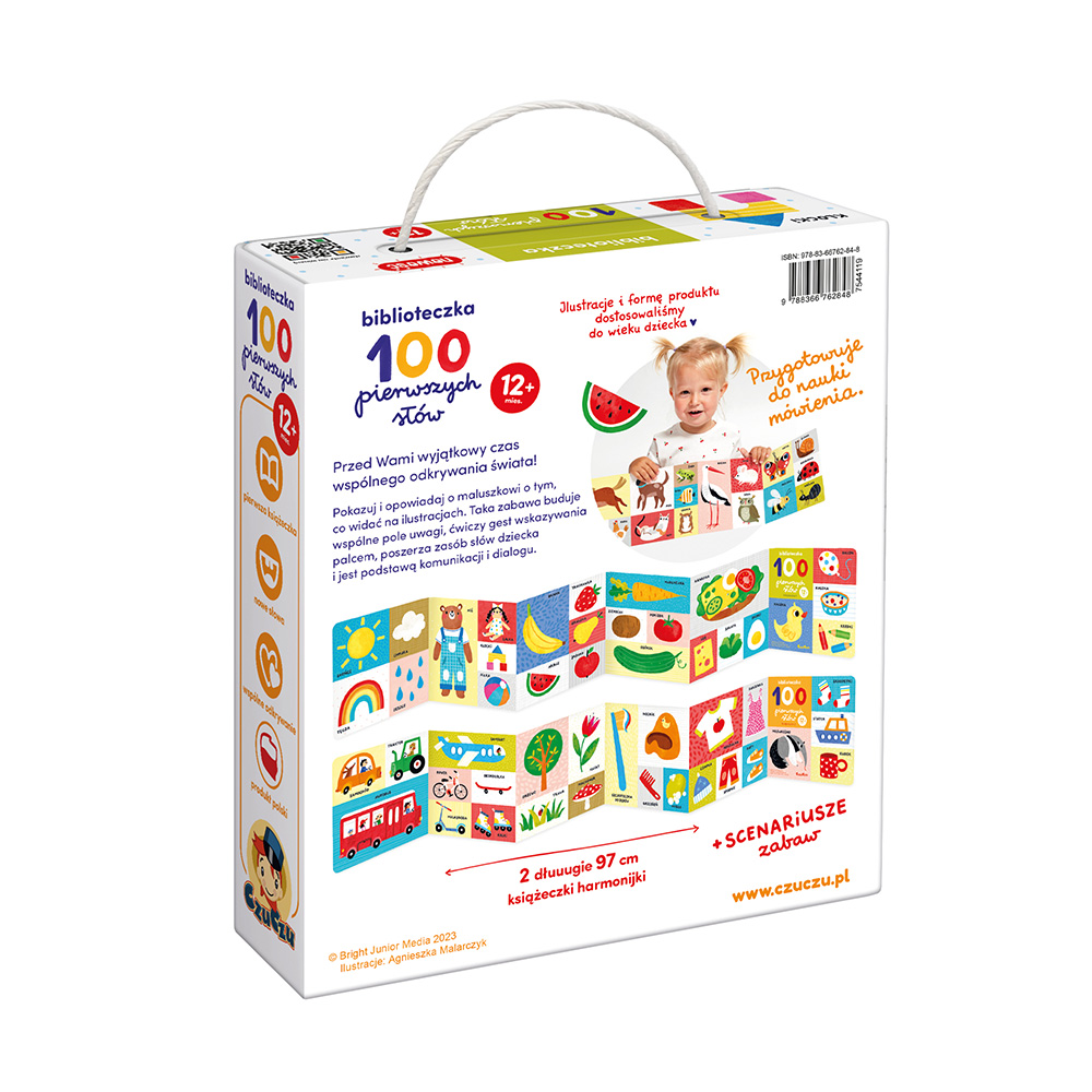 Czuczu Biblioteczka 100 pierwszych słów Edukacyjna 0+