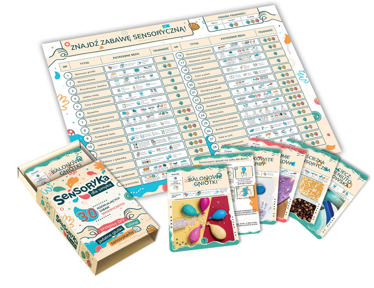 Sensoryka dla Smyka: 30 Rozwijających Zabawek 1+
