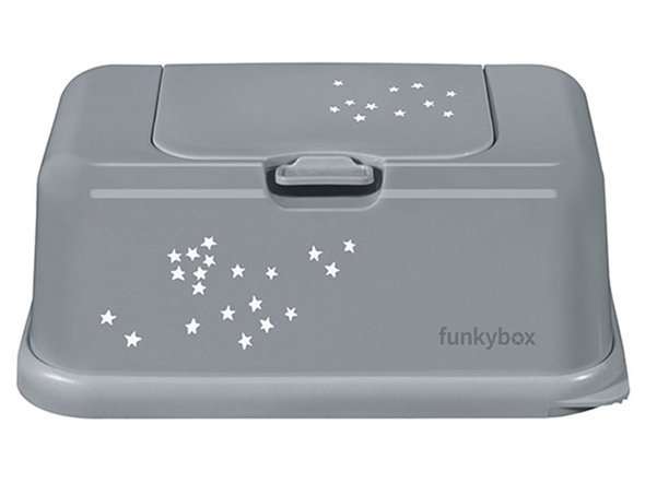 FunkyBox Pojemnik na chusteczki Grey Little Stars 0m+