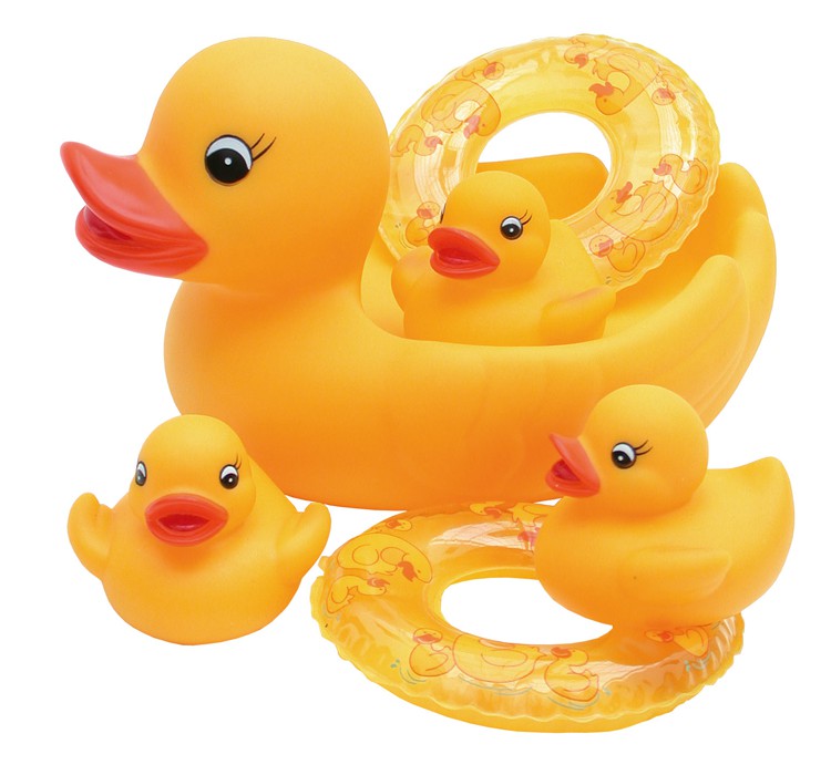 Zestaw do kąpieli - rodzina kaczek 4 szt. 3+