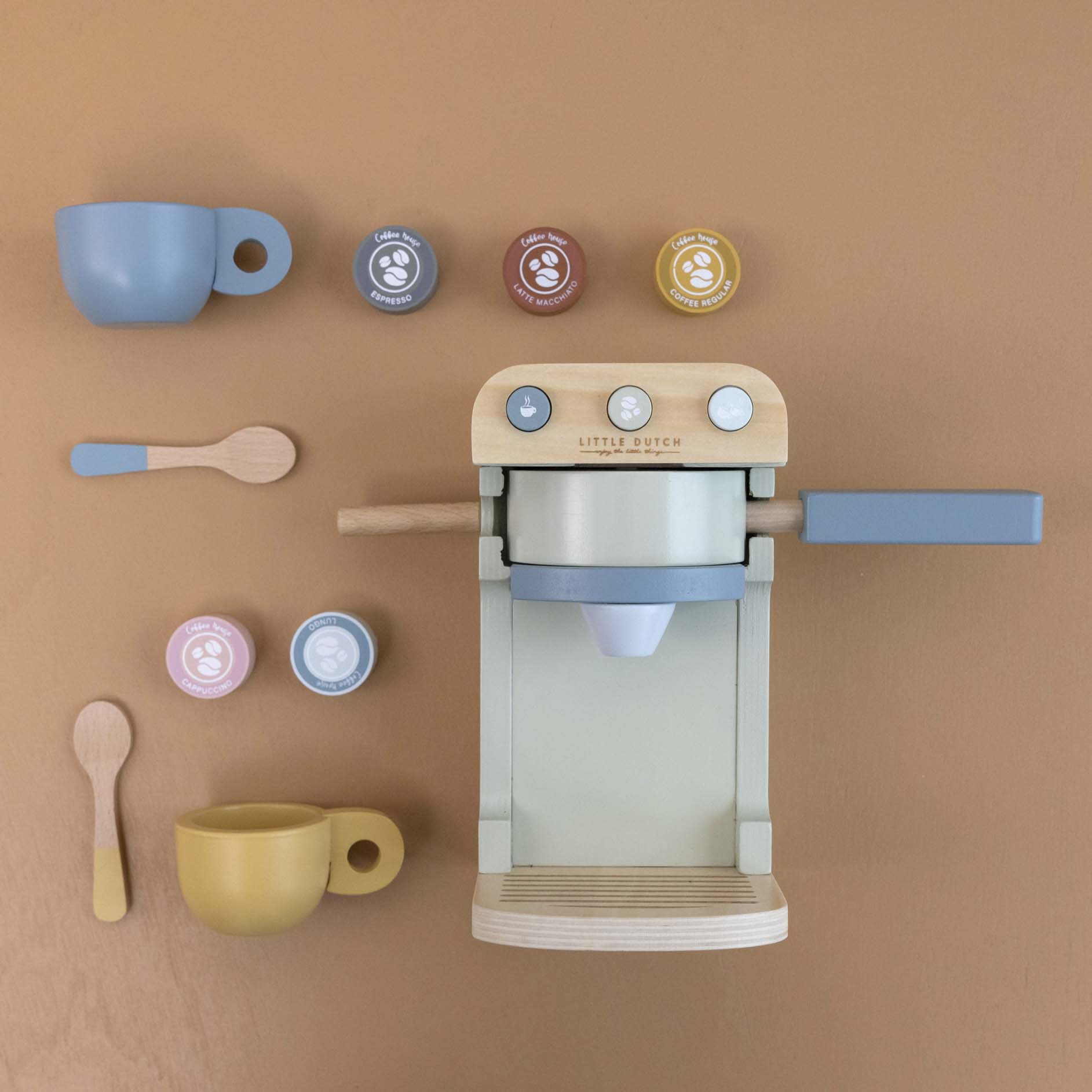 Little Dutch Ekspres do kawy Drewniany 3+