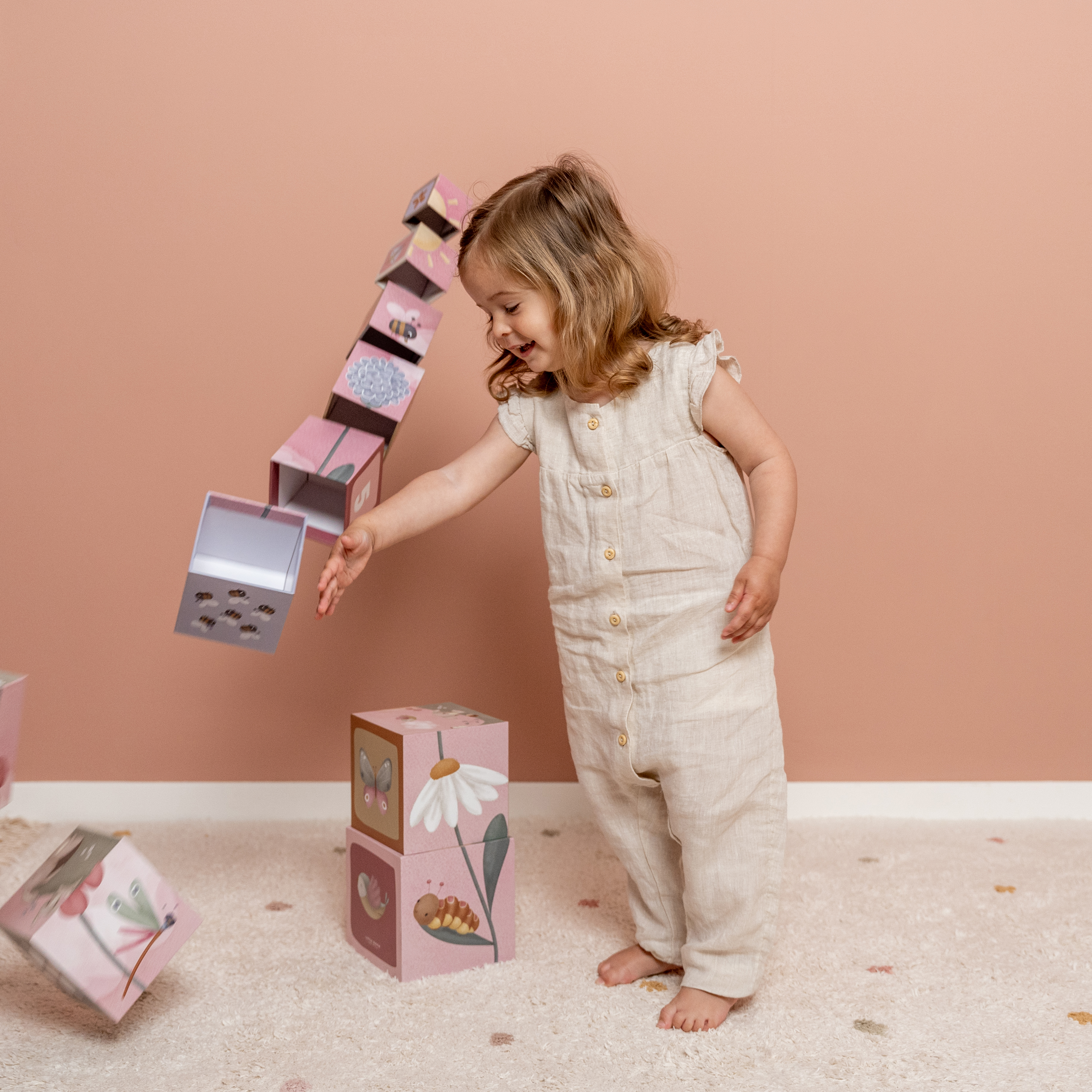 Little Dutch Wieża Kartonowa Flowers & Butterflies 18m+