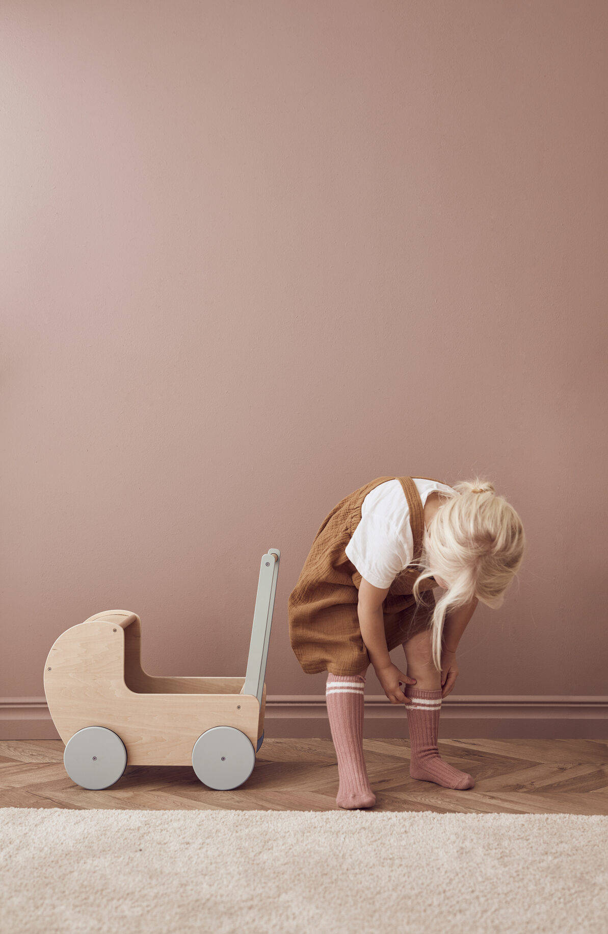 Kid's Concept Wózek dla Lalek KID'S HUB Natural Drewniany