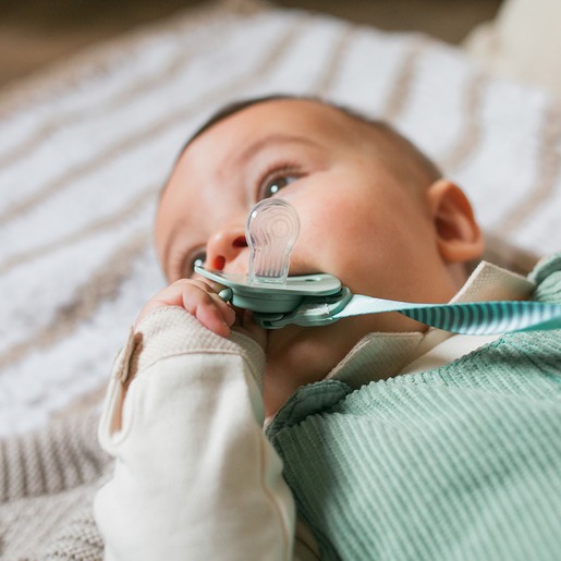 Suavinex Smoczek fizjologiczny HYGGE 18M+ kotek miętowy