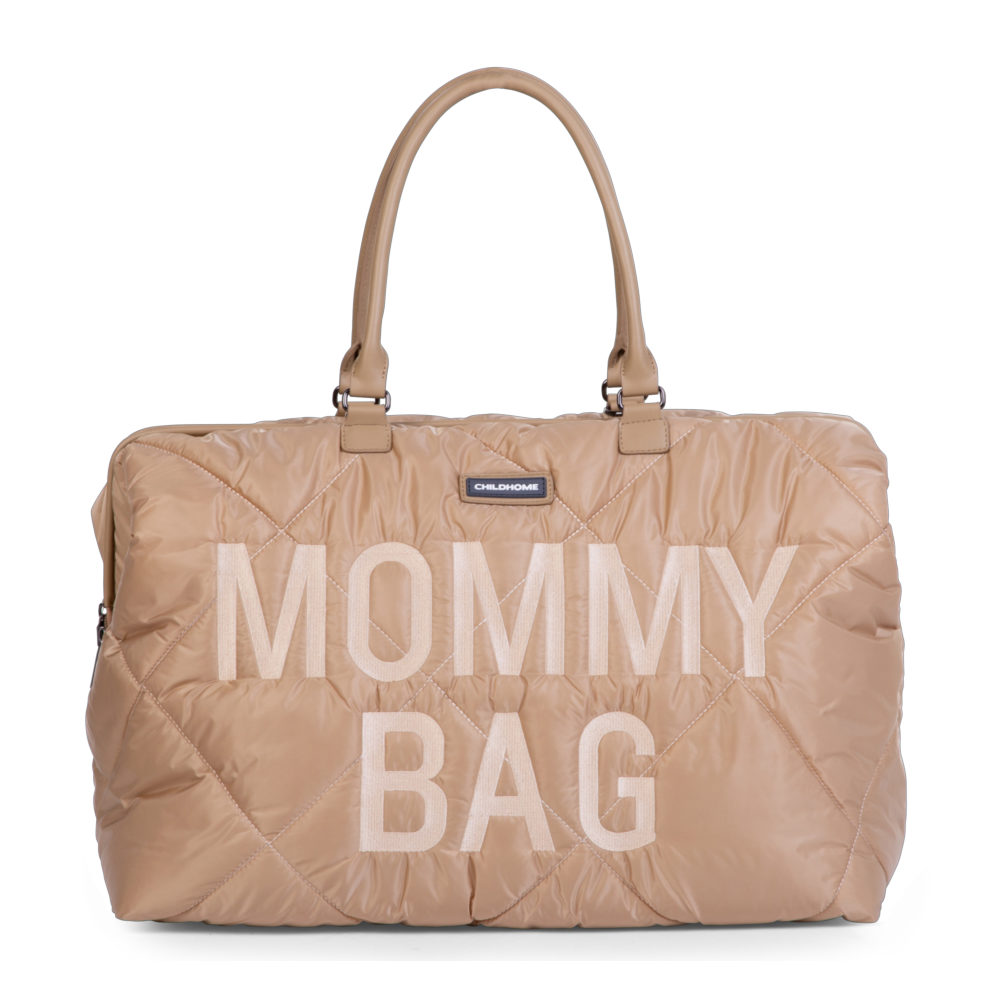 Childhome Torba Mommy Bag Pikowana Beżowa | Organizer