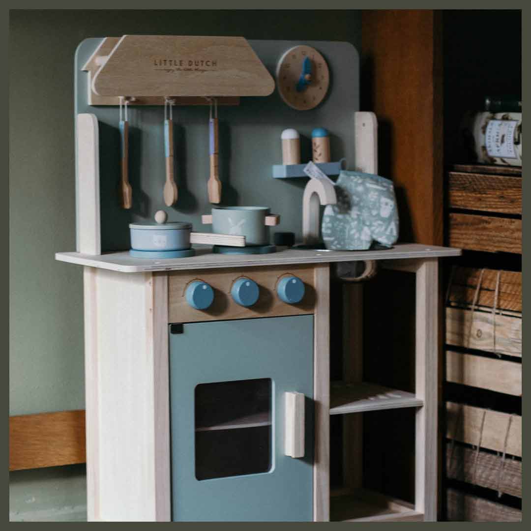 Little Dutch Drewniana Kuchnia Edukacyjna 3+ | Pastelowa