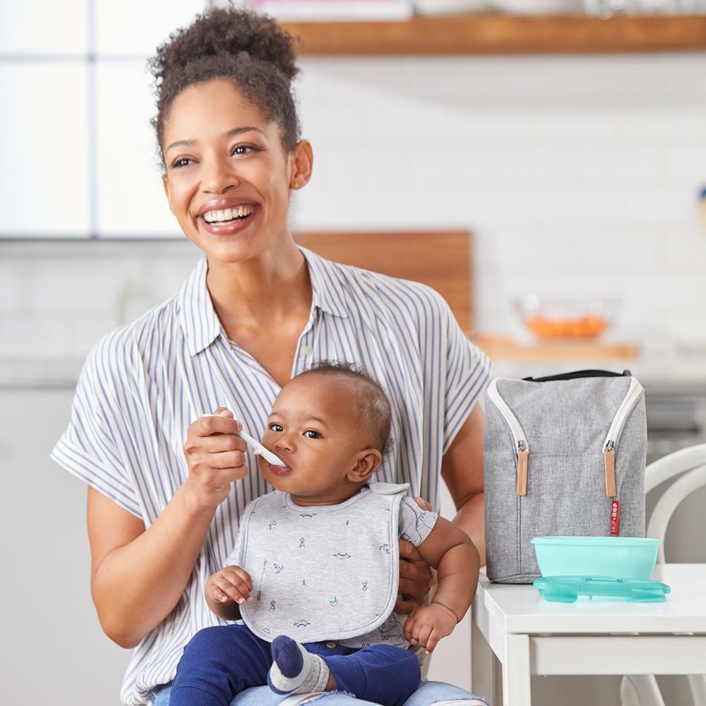 Skip Hop Zestaw Pojemnik + Łyżka Easy-Serve 3m+