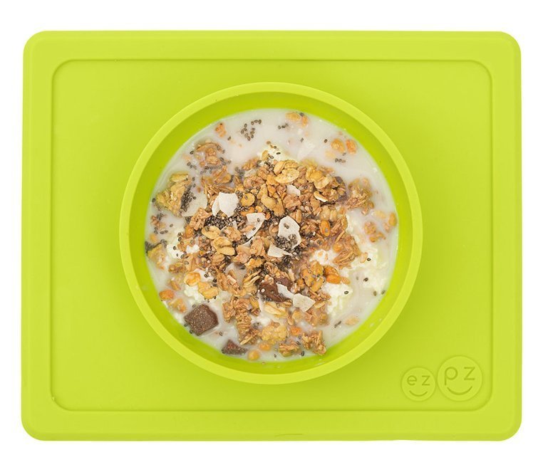 EZPZ Miseczka z Podkładką 2w1 Mini Bowl Zielona