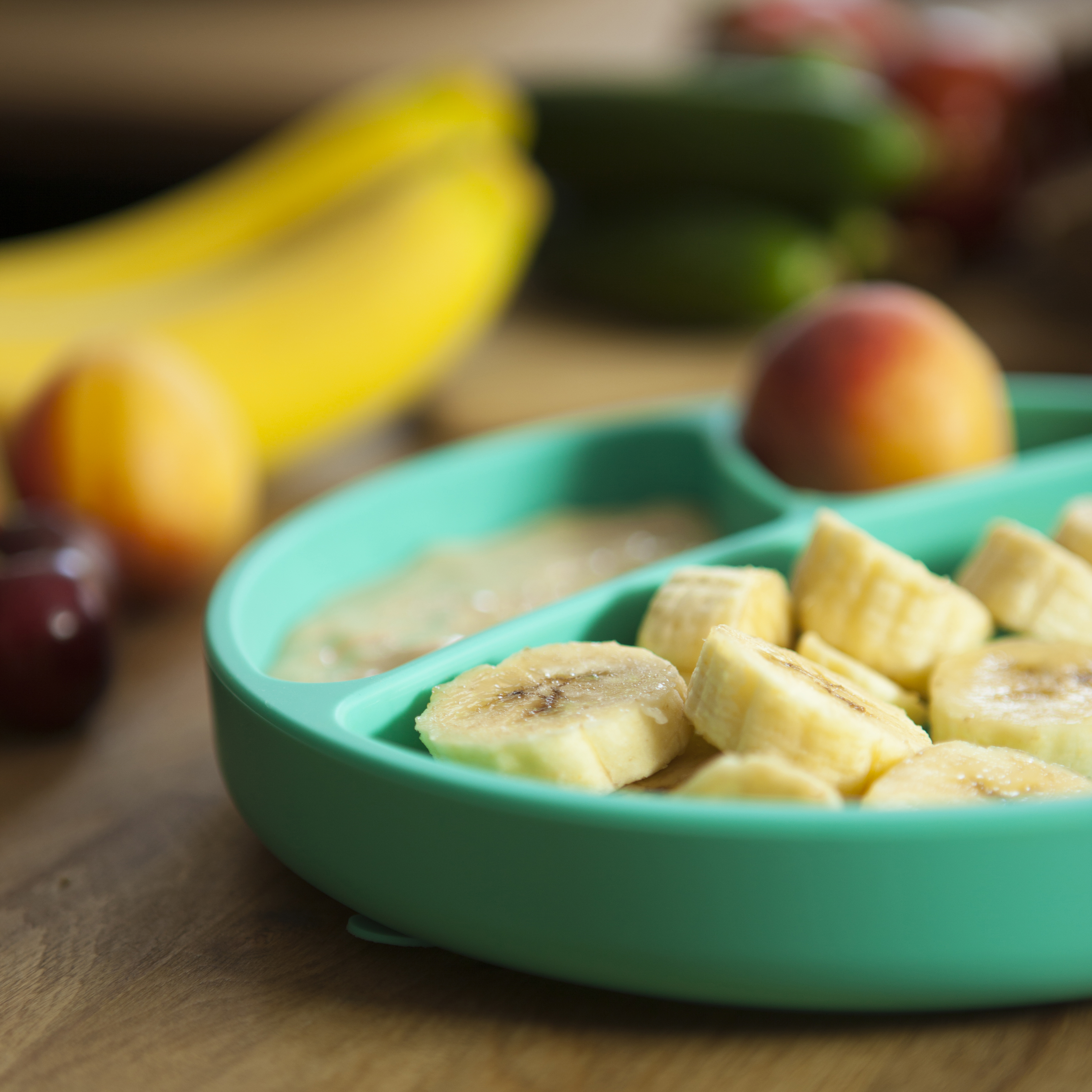 Minikoioi Talerzyk Silikonowy Zielony 6m+