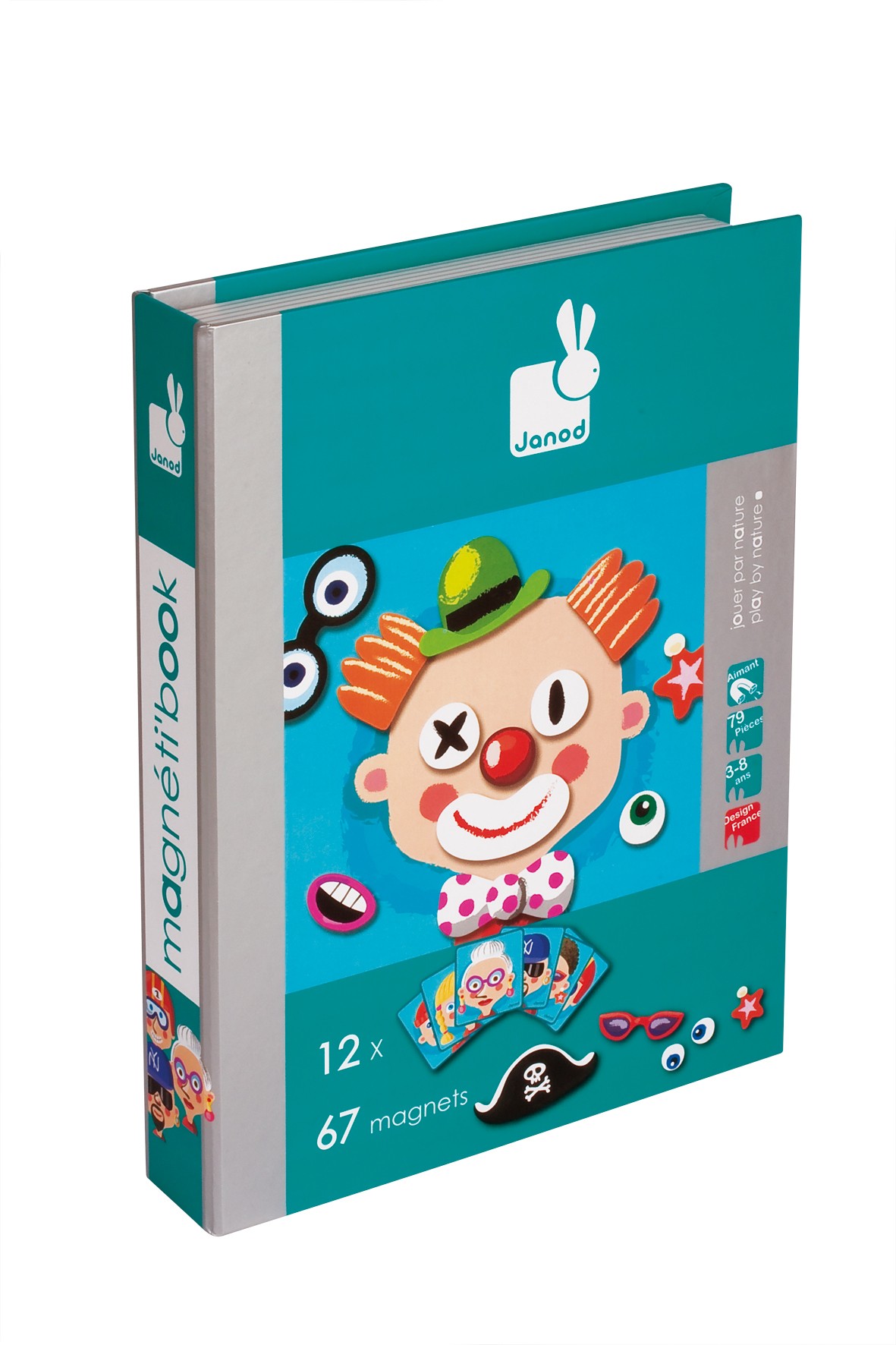 Janod Magnetyczna Układanka Twarze 3+