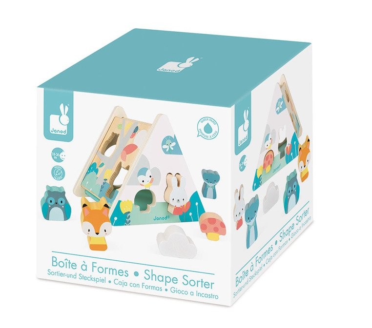 Janod Sorter Kształtów Pure 6el 18m+
