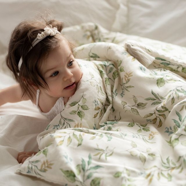 My Memi, Bambusowa poduszka 25x30 - botanic