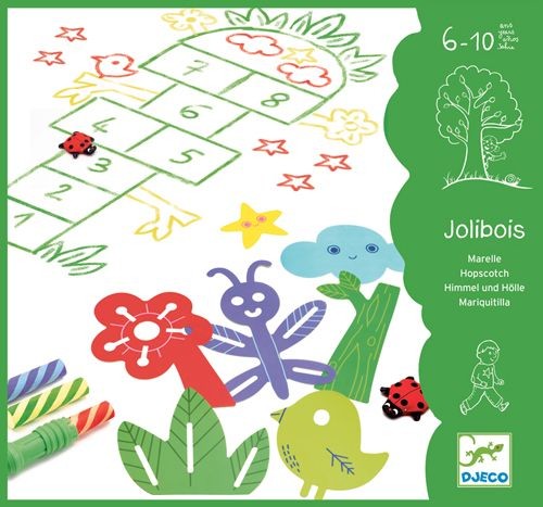 Djeco Zestaw do Rysowania Gry Podwórkowe 6+