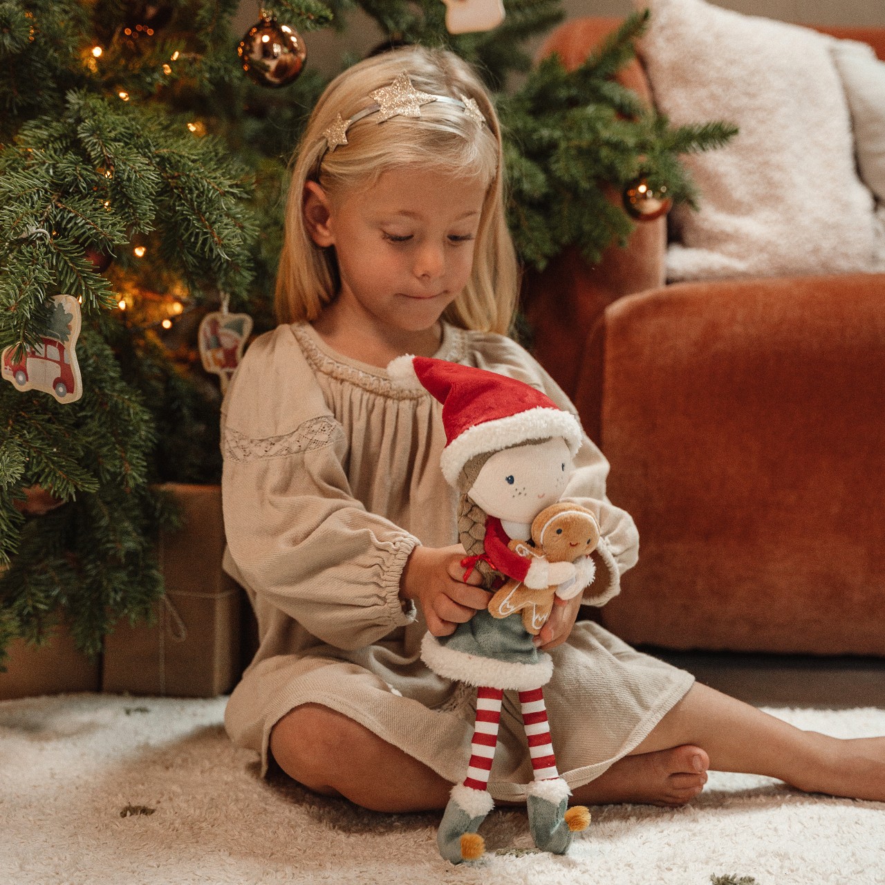 Little Dutch, Laleczka X-mas Rosa 35 cm