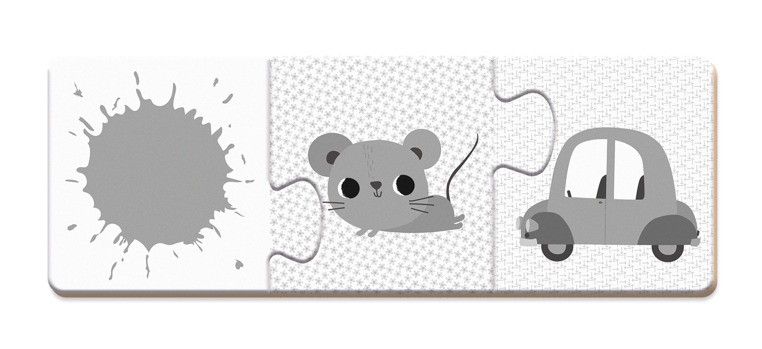 Janod Trzyczęściowe Puzzle Kolory 30 elementów 3+