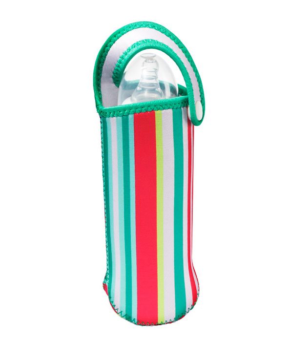 Etui na butelkę Quaranta Settimane popielate paski